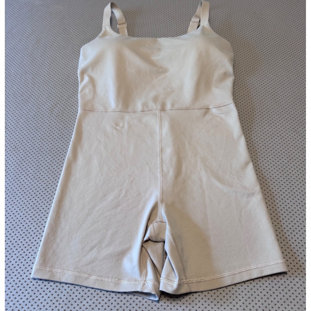 OFFLINE by Aerie Real Good The Hugger Romper Tan Beige Small Activewear Bodysuit
